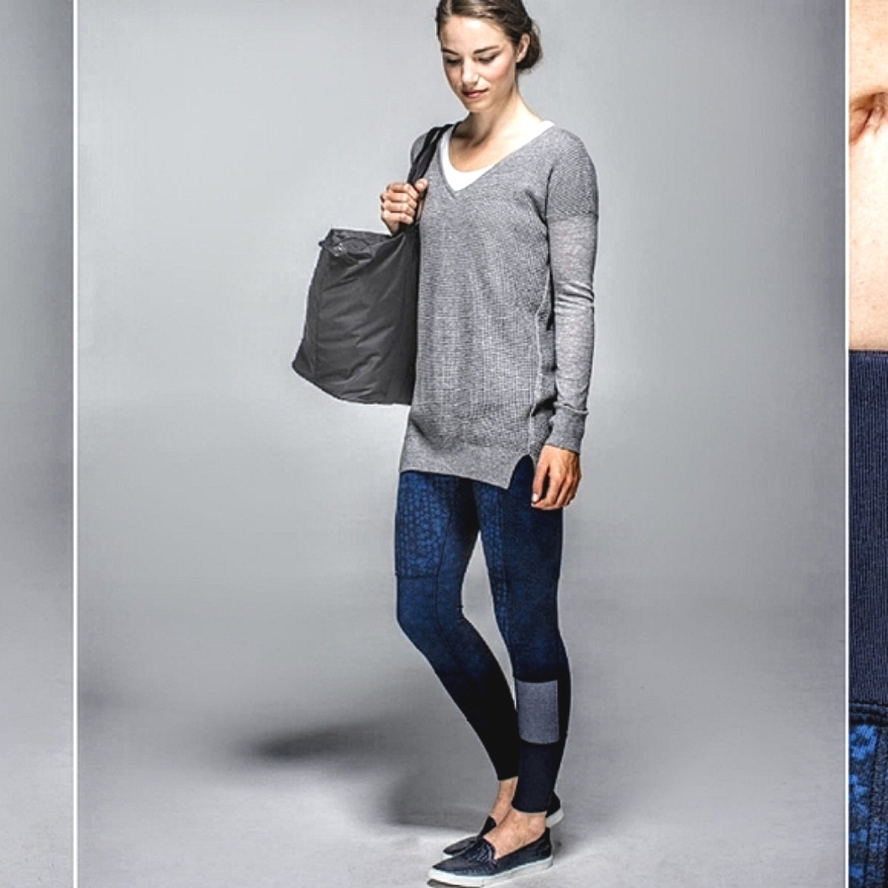 Lululemon Wunder Under Pant Sashiko Star Inkwell Size 6 NWOT